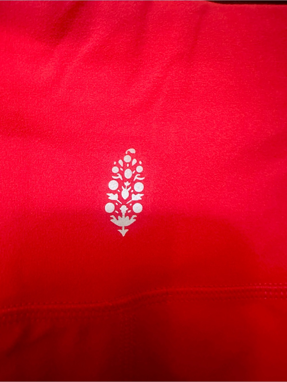 Free People Movement Bright Red Bike Shorts, Medium - Picture 3 of 4